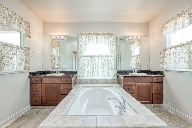 2593 E Utah, Fresno, CA 93720 - bathroom with two vanities and a bath