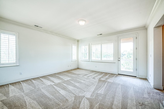 2593 E Utah, Fresno, CA 93720 - unfurnished room with crown molding and light colored carpet