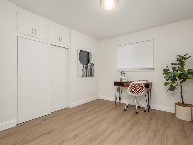 4326 N Holt, Fresno, CA 93705 - office featuring light wood-style flooring and baseboards