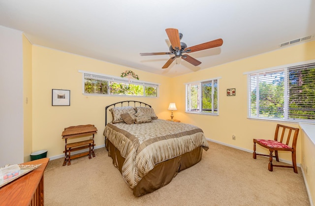 53608 Chipo Poyah, North Fork, CA 93643 - bedroom featuring light carpet and a ceiling fan