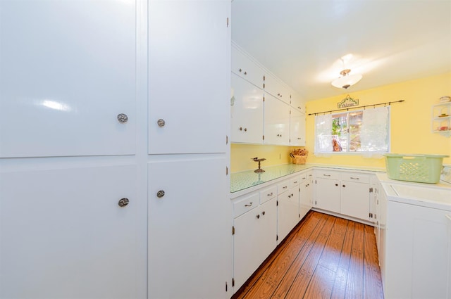 53608 Chipo Poyah, North Fork, CA 93643 - kitchen featuring white cabinetry, hardwood / wood-style flooring, and light countertops