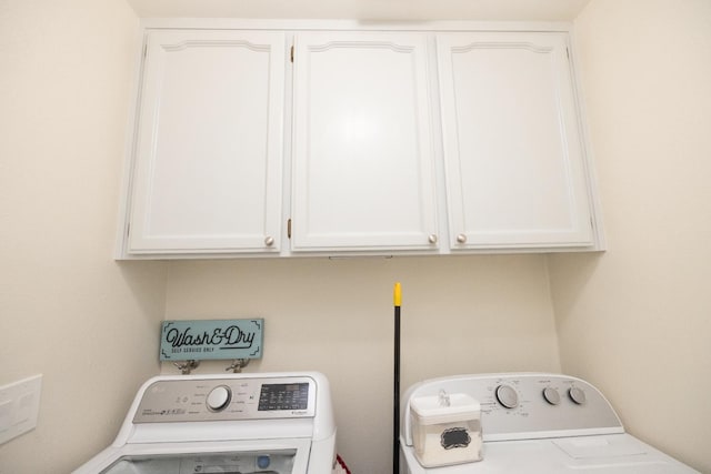 5263 W Griffith Way, Fresno, CA 93722 - laundry area featuring cabinet space and washer and clothes dryer