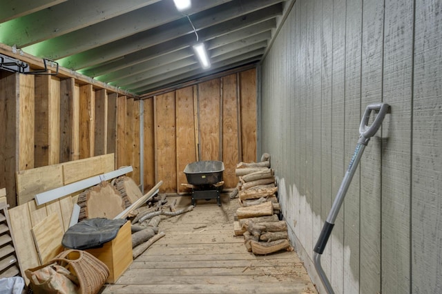 42055 Saddleback Rd, Shaver Lake, CA 93664 - below grade area with hardwood / wood-style flooring