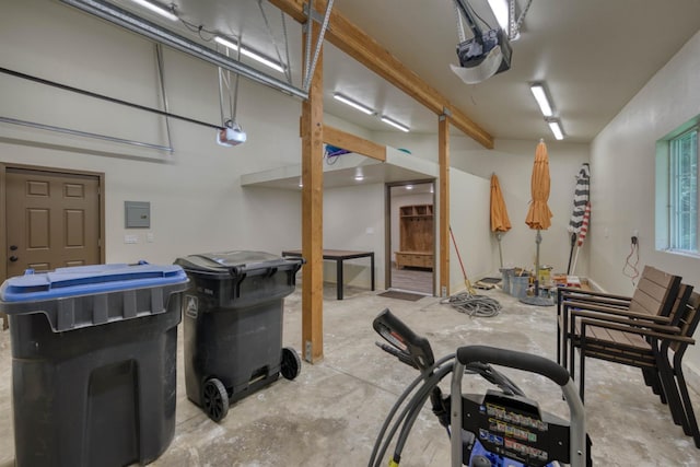 42055 Saddleback Rd, Shaver Lake, CA 93664 - garage featuring a garage door opener