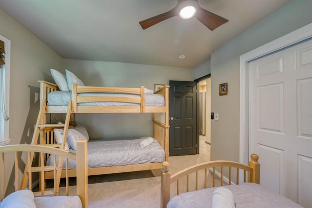 42055 Saddleback Rd, Shaver Lake, CA 93664 - bedroom featuring carpet and ceiling fan