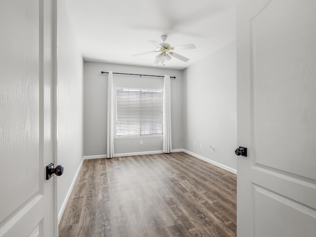 180 N Anderson Ave, Clovis, CA 93612 - spare room featuring ceiling fan and wood finished floors
