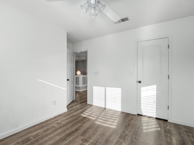 180 N Anderson Ave, Clovis, CA 93612 - unfurnished bedroom featuring wood finished floors and a ceiling fan
