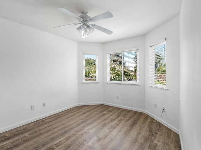 180 N Anderson Ave, Clovis, CA 93612 - spare room featuring plenty of natural light, wood finished floors, and a ceiling fan