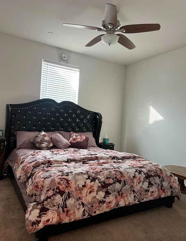 4542 N Casey Ave, Fresno, CA 93723 - carpeted bedroom with ceiling fan