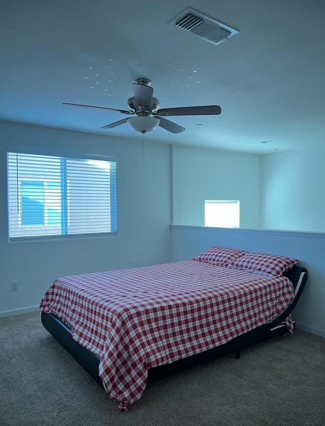 4542 N Casey Ave, Fresno, CA 93723 - bedroom with carpet flooring and ceiling fan