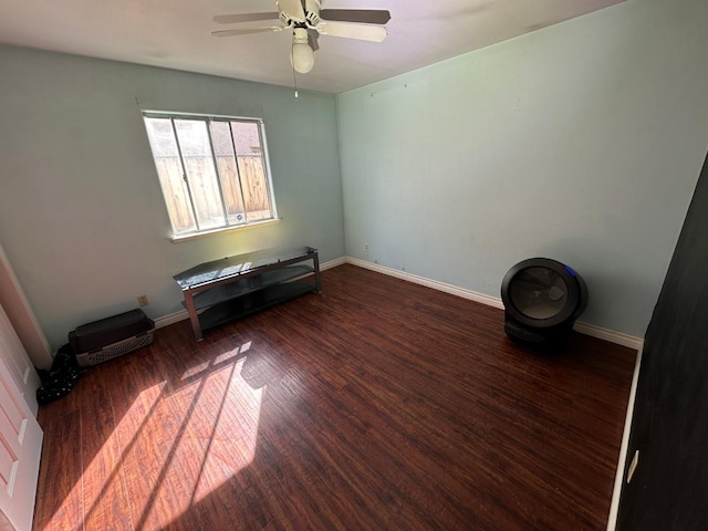2526 Gibson Ave, Clovis, CA 93611 - spare room featuring wood finished floors and a ceiling fan