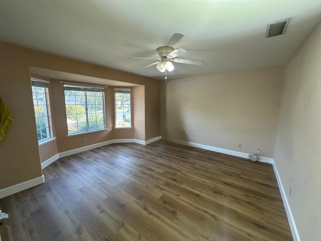 2526 Gibson Ave, Clovis, CA 93611 - unfurnished room featuring a ceiling fan and wood finished floors