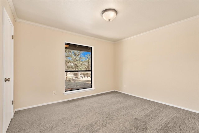 42617 John Muir Dr, Coarsegold, CA 93614 - spare room featuring ornamental molding and carpet flooring