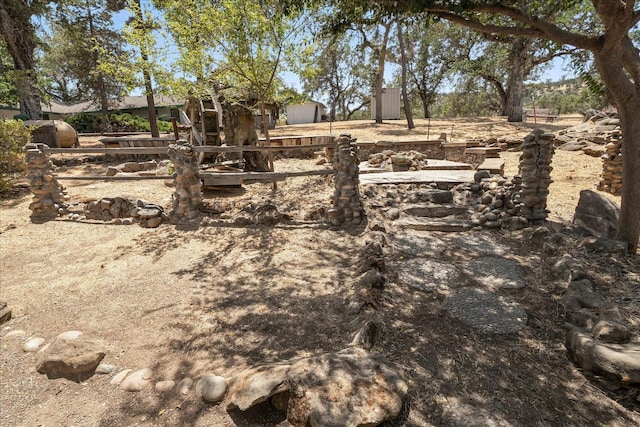 42617 John Muir Dr, Coarsegold, CA 93614 - view of yard with an outbuilding