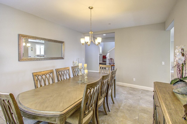 2286 N Janice Ave, Fresno, CA 93737 - dining room with a chandelier and light tile patterned floors