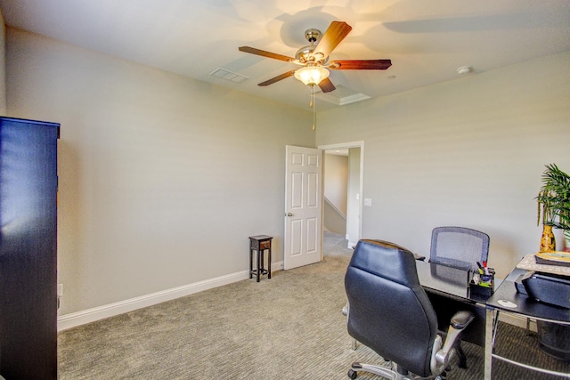 2286 N Janice Ave, Fresno, CA 93737 - office space with light carpet and ceiling fan
