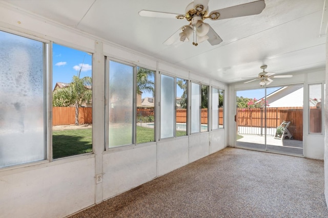 2111 Birch Ave, Clovis, CA 93611 - unfurnished sunroom featuring ceiling fan and healthy amount of natural light