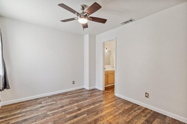 2111 Birch Ave, Clovis, CA 93611 - empty room featuring a ceiling fan and light wood-style floors