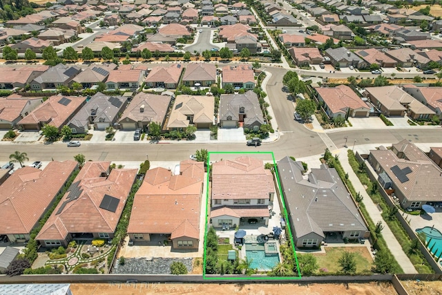 3211 Salem Ave, Clovis, CA 93619 - aerial view of residential area with property boundaries highlighted