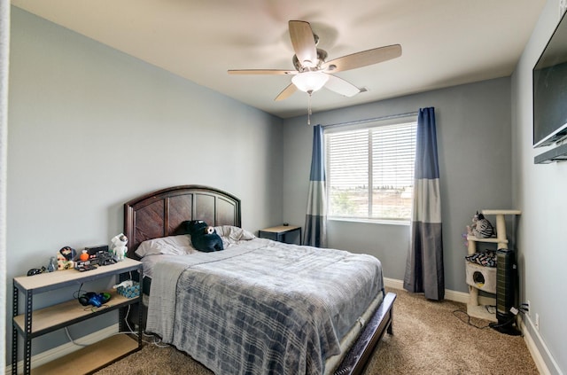 3211 Salem Ave, Clovis, CA 93619 - bedroom with light colored carpet and a ceiling fan