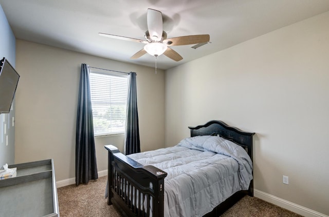 3211 Salem Ave, Clovis, CA 93619 - bedroom featuring carpet floors and a ceiling fan