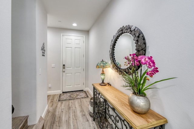 3562 Luminary Way, Clovis, CA 93619 - foyer featuring light wood-style flooring and recessed lighting