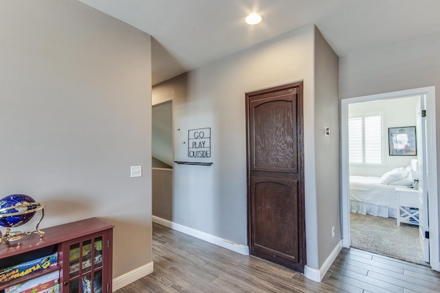 1966 Decatur Ave, Clovis, CA 93611 - hallway with wood finished floors and baseboards