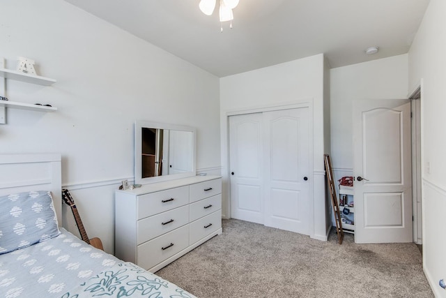 1966 Decatur Ave, Clovis, CA 93611 - bedroom with light carpet and a closet