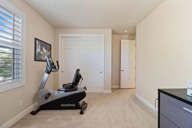 10615 E Landmark Way, Clovis, CA 93619 - exercise room with light carpet and baseboards