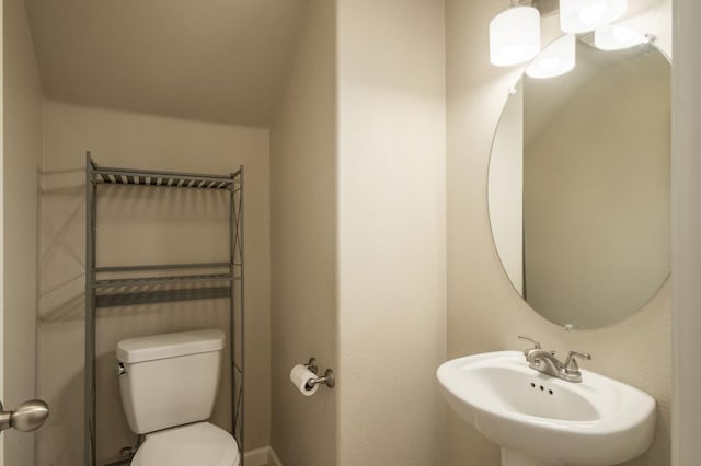 3482 Elevations Way, Clovis, CA 93619 - half bathroom featuring toilet and a sink