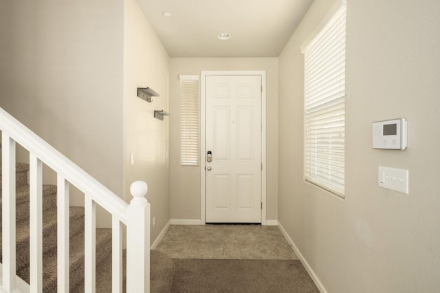 3482 Elevations Way, Clovis, CA 93619 - entryway featuring carpet and stairway