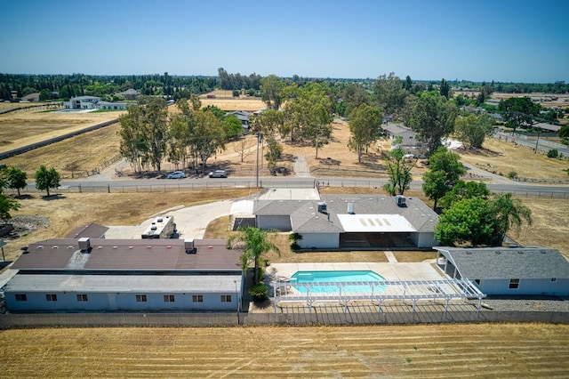 5578 E Perrin Rd, Clovis, CA 93619 - aerial view of property and surrounding area featuring a pool