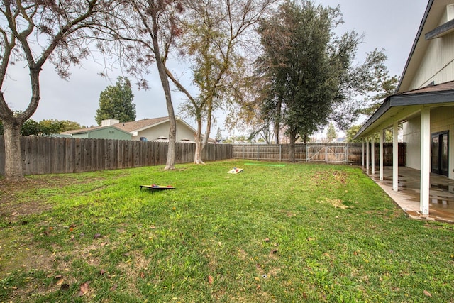 254 W Sierra Ave, Clovis, CA 93612 - fenced backyard featuring a patio