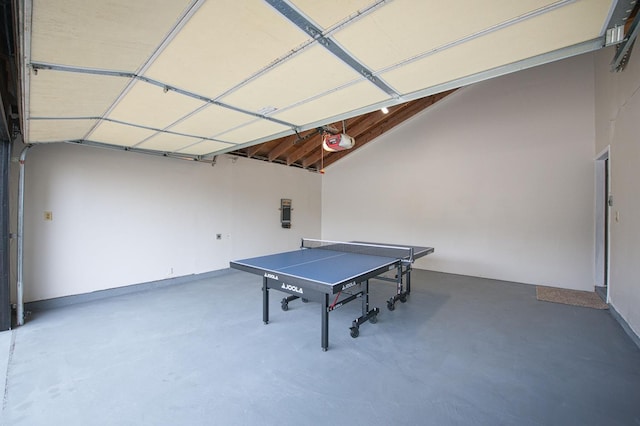 254 W Sierra Ave, Clovis, CA 93612 - recreation room with a garage and concrete flooring