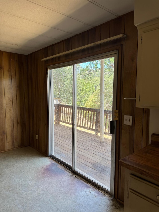 50481 Sundew Rd, Yokuts Valley, CA 93675 - doorway to outside with wood walls