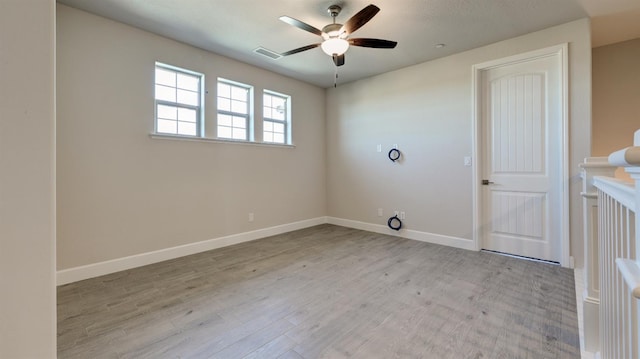 951 Talus Way S, Madera, CA 93636 - spare room featuring a ceiling fan and wood finished floors