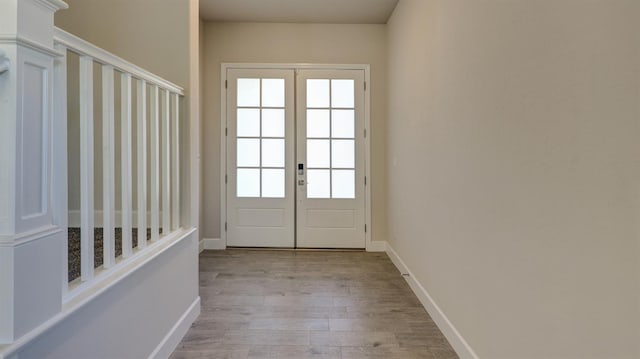 951 Talus Way S, Madera, CA 93636 - doorway to outside featuring wood finished floors and french doors