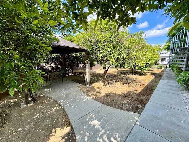 807 N Van Ness Ave, Fresno, CA 93728 - view of yard featuring a gazebo and a patio area