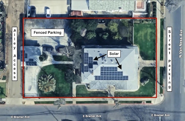 807 N Van Ness Ave, Fresno, CA 93728 - map of property location featuring property boundaries highlighted