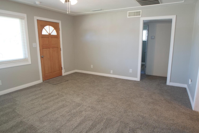 2449 S Page Ave, Fresno, CA 93725 - carpeted foyer entrance with baseboards