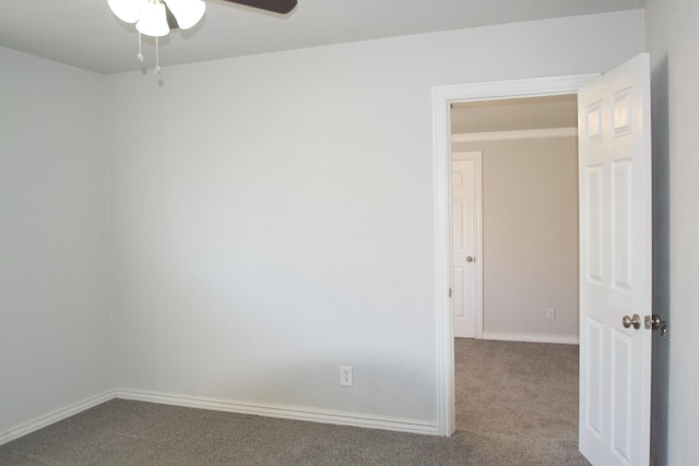 2449 S Page Ave, Fresno, CA 93725 - carpeted empty room featuring ceiling fan and baseboards