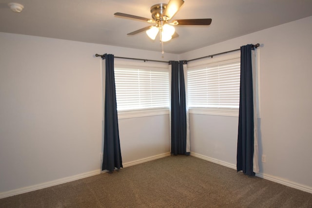2449 S Page Ave, Fresno, CA 93725 - carpeted empty room with a ceiling fan and a smoke detector
