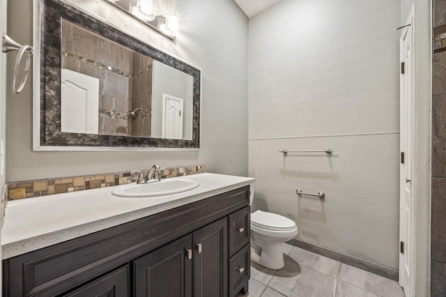 7507 N Constance Ave, Fresno, CA 93722 - full bath featuring vanity, tile patterned floors, and a shower