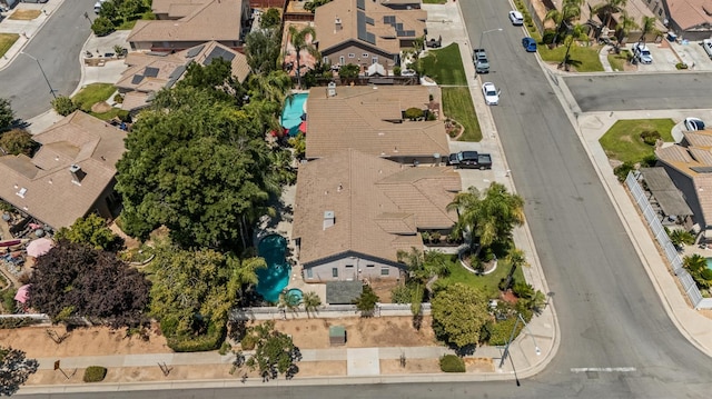 7507 N Constance Ave, Fresno, CA 93722 - aerial view of property's location featuring nearby suburban area and a pool