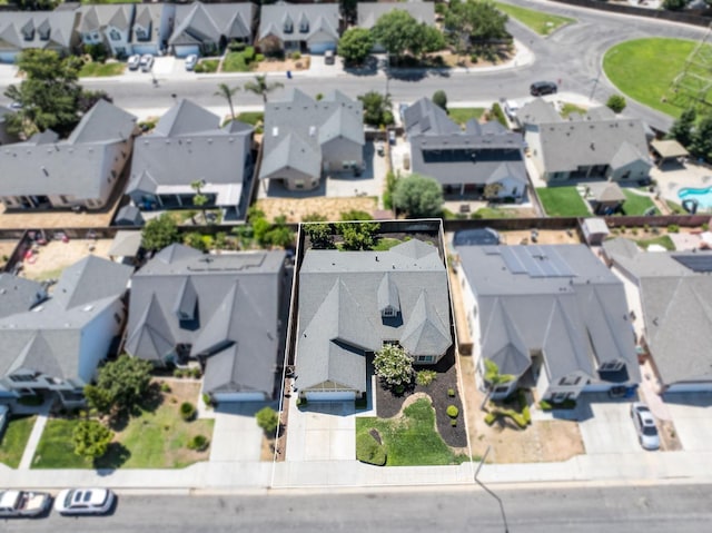 4713 W Morris Ave, Fresno, CA 93722 - aerial view of residential area featuring property parcel outlined