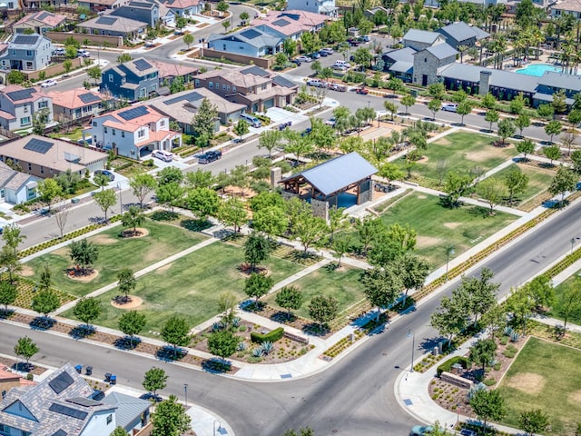 4670 Terrace Rd, Madera, CA 93636 - aerial perspective of suburban area with a pool area