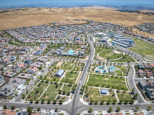 4670 Terrace Rd, Madera, CA 93636 - aerial view of property's location with nearby suburban area and a mountainous background