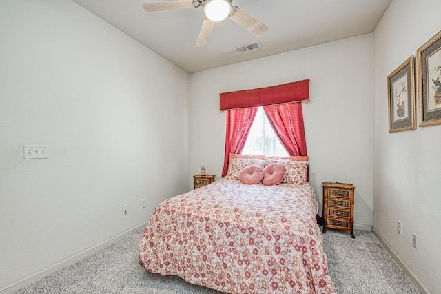 2869 E Brandon Ln, Fresno, CA 93720 - bedroom with carpet floors and ceiling fan