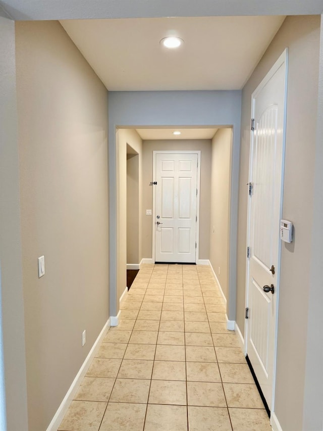 4074 Heritage Ln, Clovis, CA 93619 - hall featuring light tile patterned flooring and recessed lighting