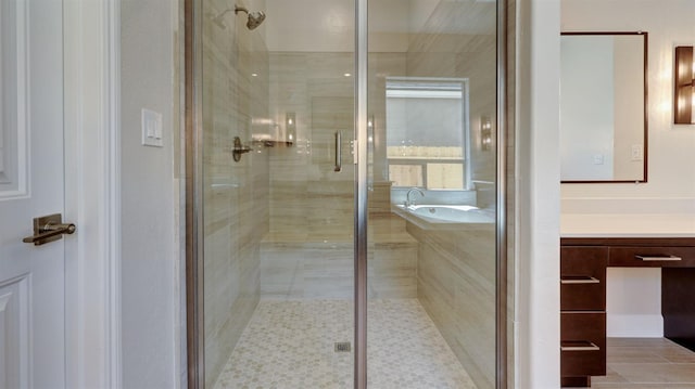 925 Talus Way S, Madera, CA 93636 - bathroom with vanity and a shower stall